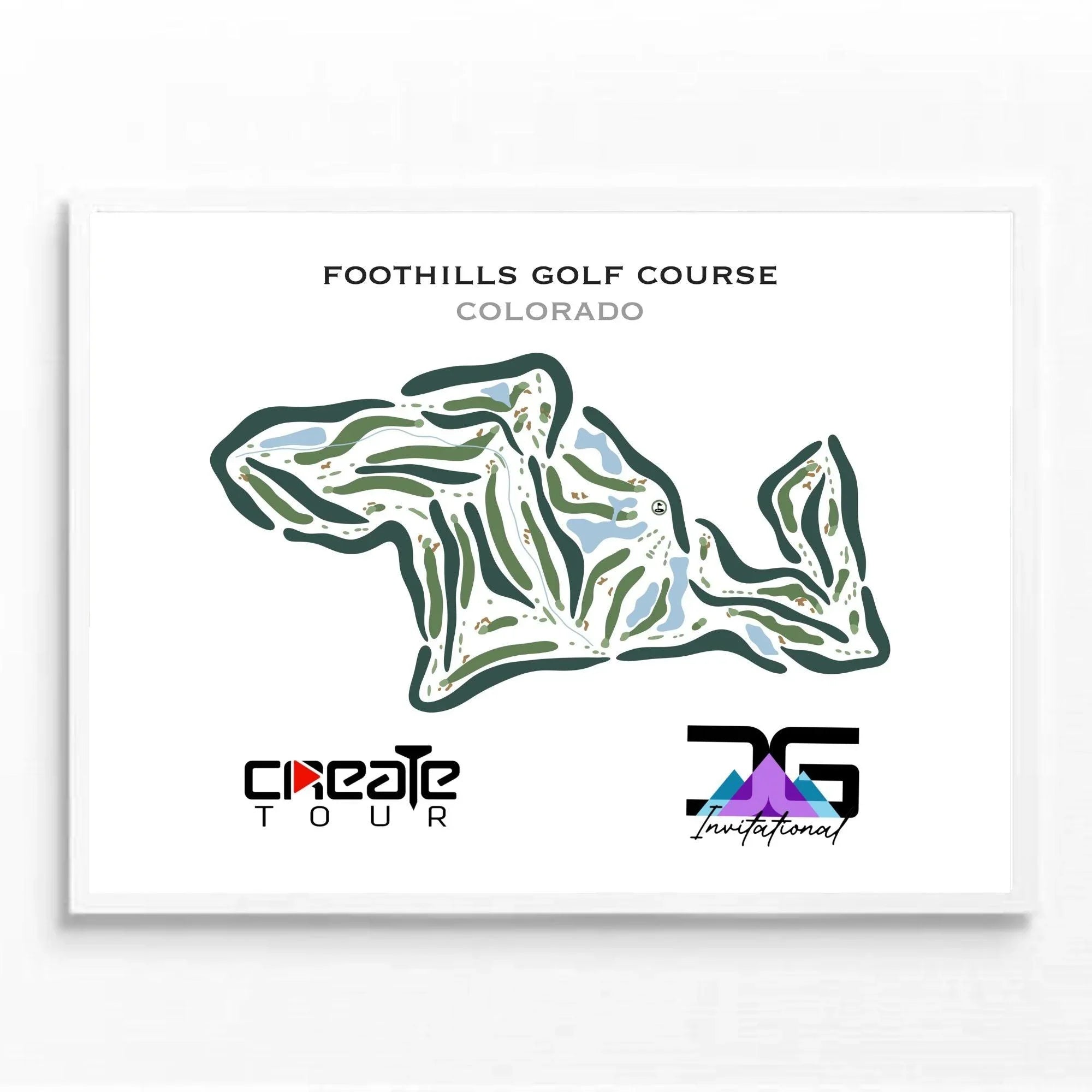 Foothills Golf Course, Colorado - Printed Gold Courses