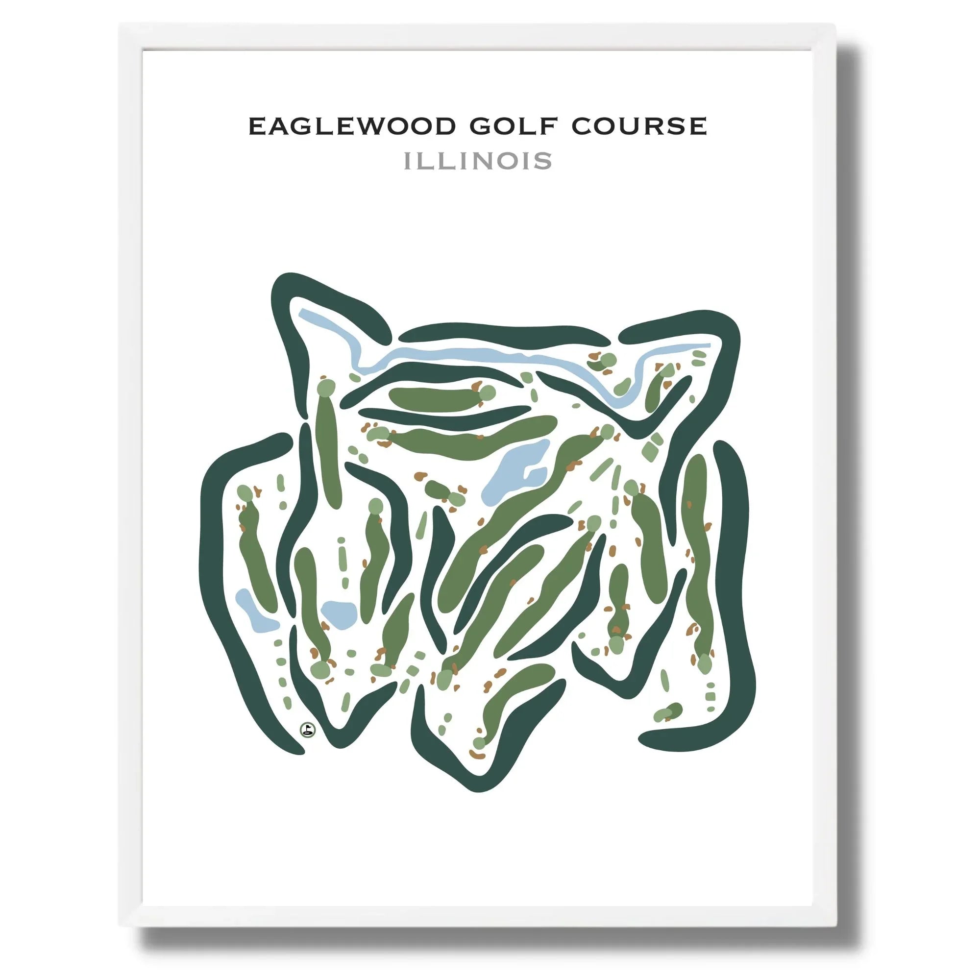 Eaglewood Golf Course, Illinois - Printed Golf Courses