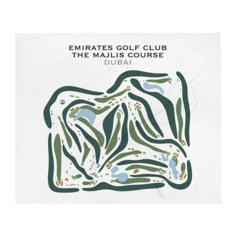 Emirates Golf Club, The Majlis Course, Dubai - Printed Golf Courses