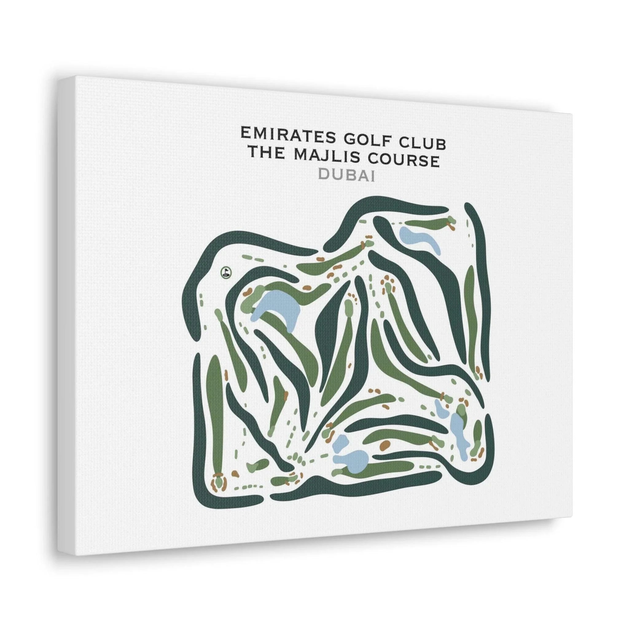 Emirates Golf Club, The Majlis Course, Dubai - Printed Golf Courses