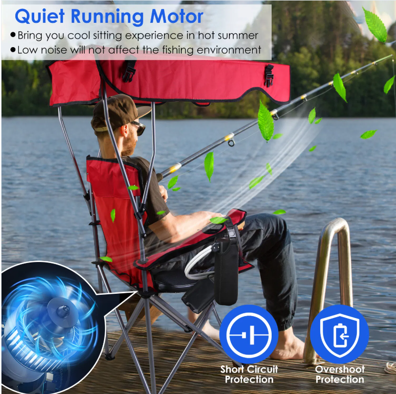 LITEGUEST Upgraded Cooling Seat Cushion with 8 Fans USB
