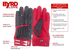 THE BYRD GOLF GLOVE ∞ Black/Red