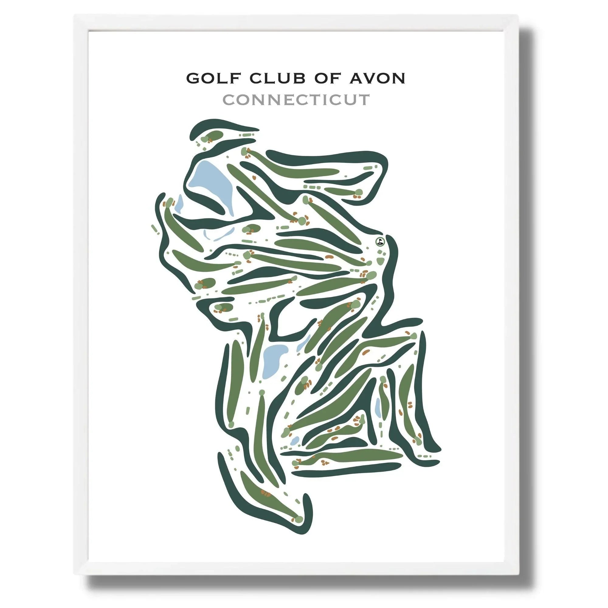 Golf Club of Avon, Connecticut - Printed Golf Courses
