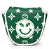Green Smiley Star Driver Headcover – Good Vibes Only