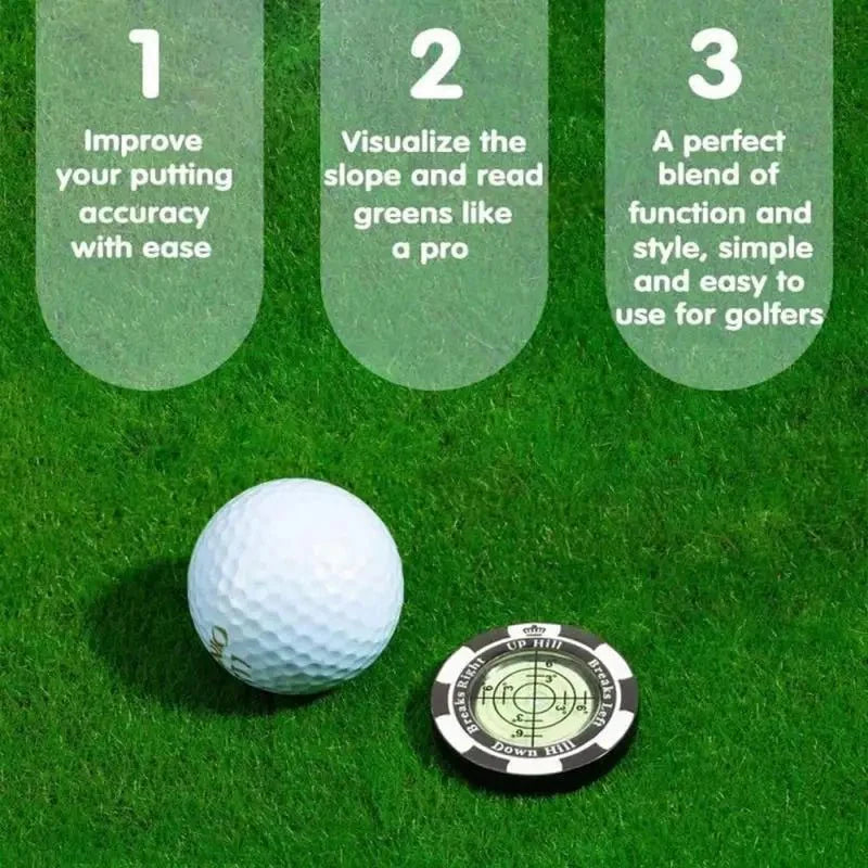 Hat-Trick Golf Level Marker and Clip