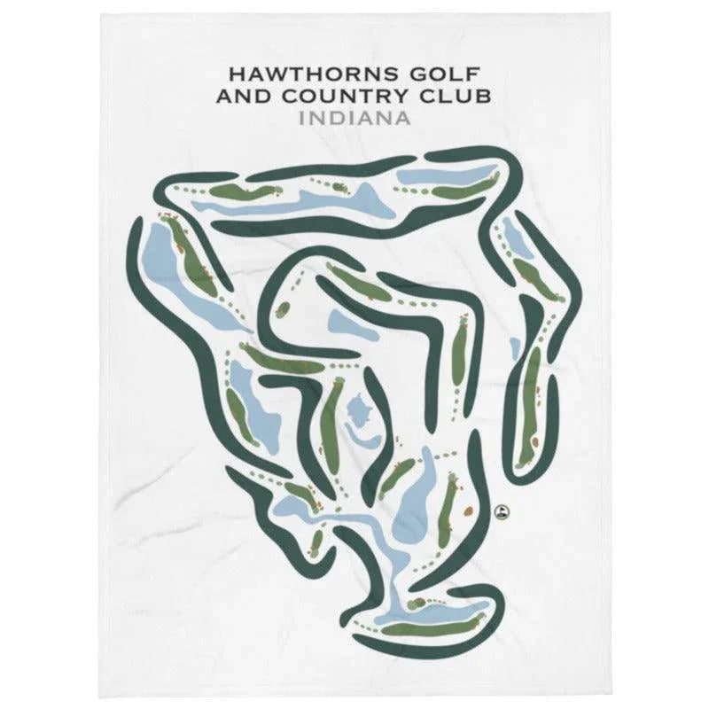 Hawthorns Golf and Country Club, Indiana - Printed Golf Courses
