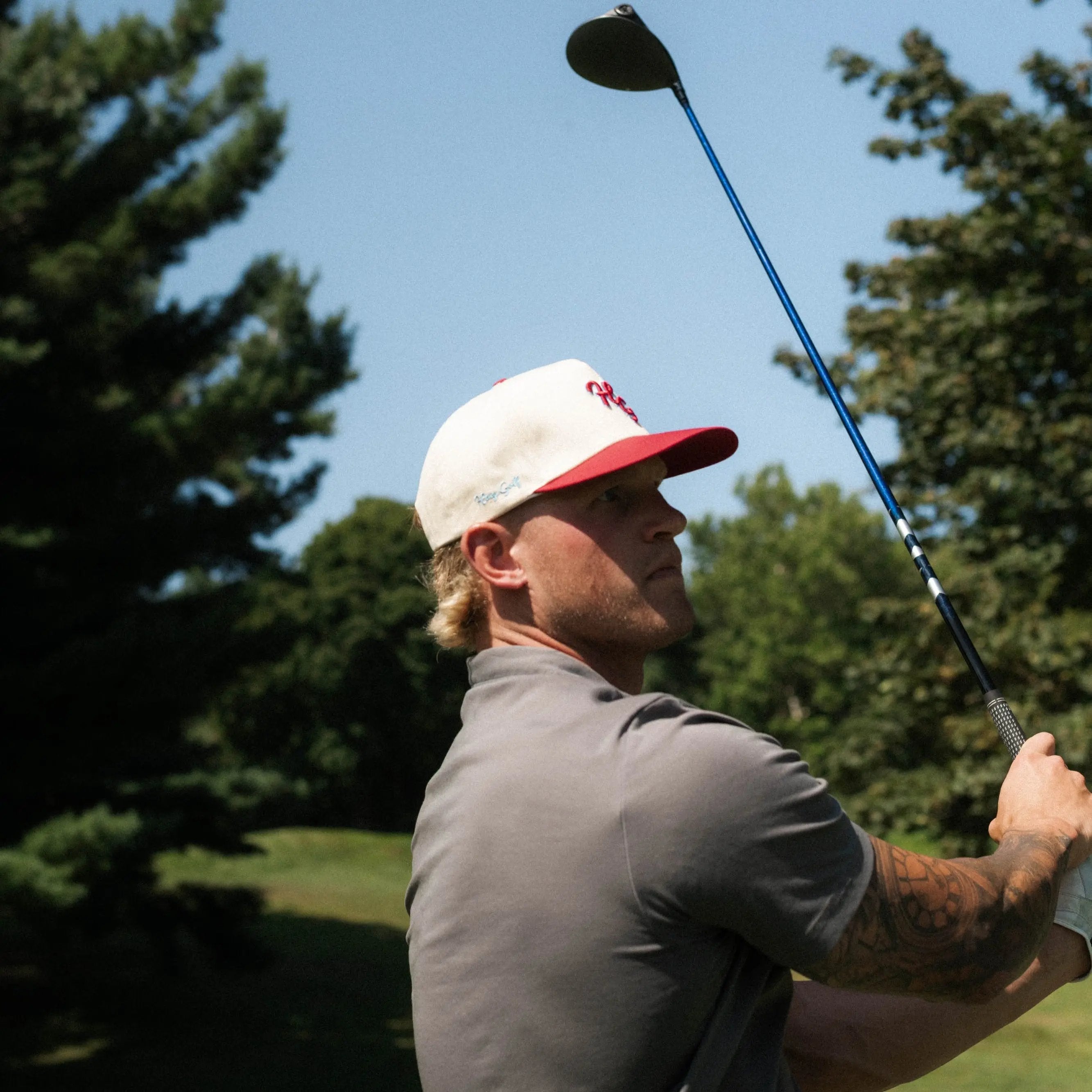 “HG” Icon Cardinal and Bone SnapBack Hat