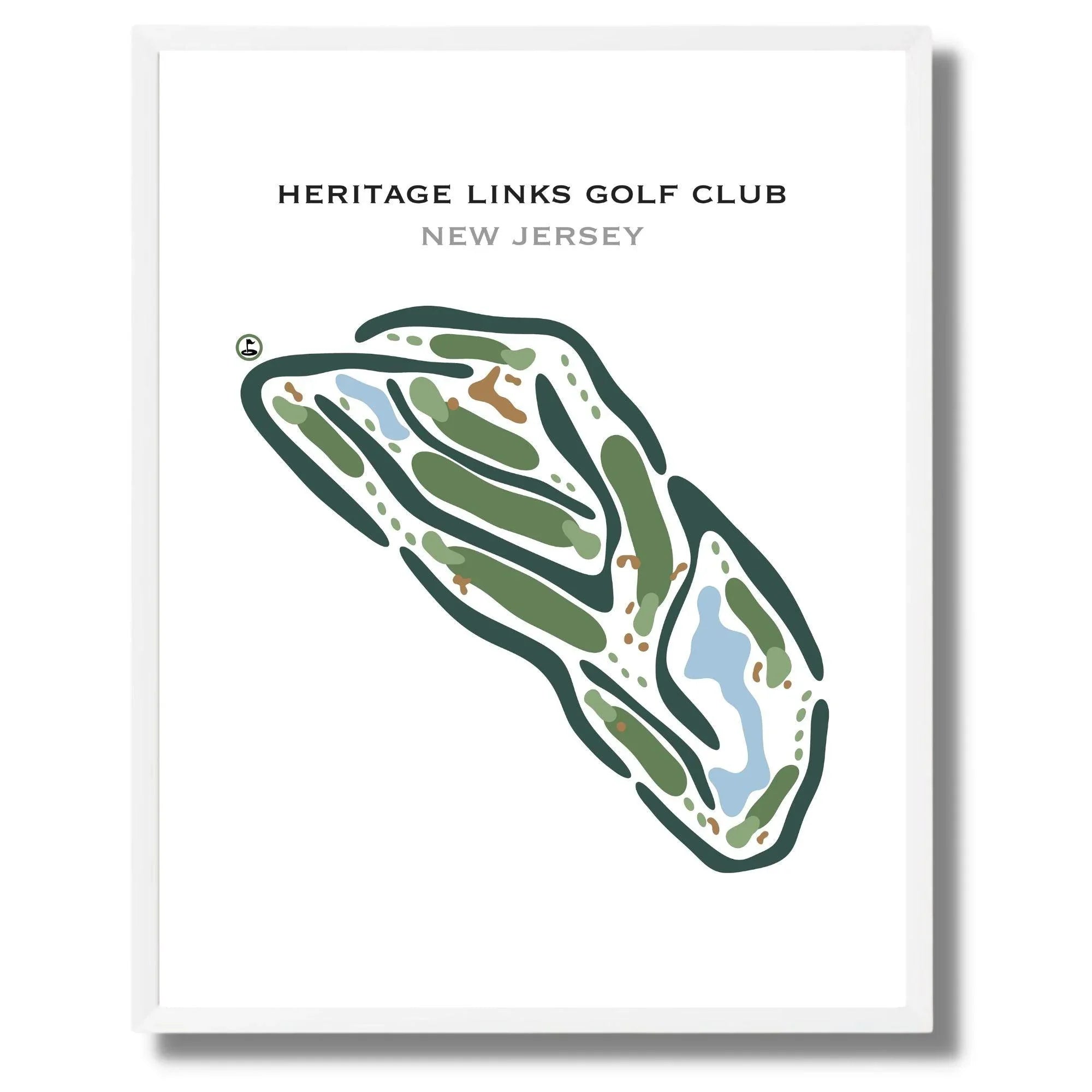 Heritage Links Golf Club, New Jersey - Printed Golf Courses