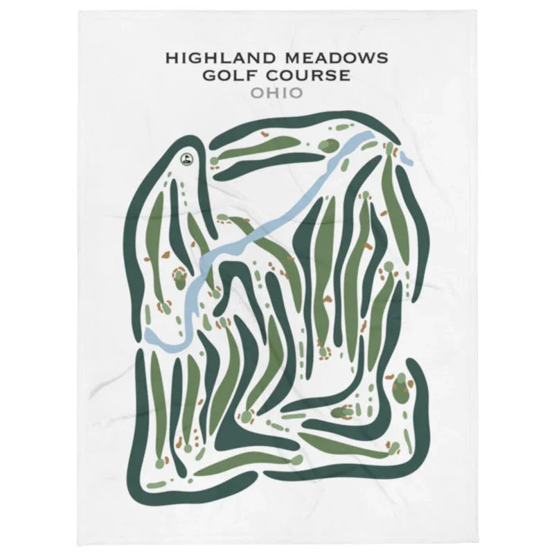 Highland Meadows Golf Course, Ohio - Printed Golf Courses