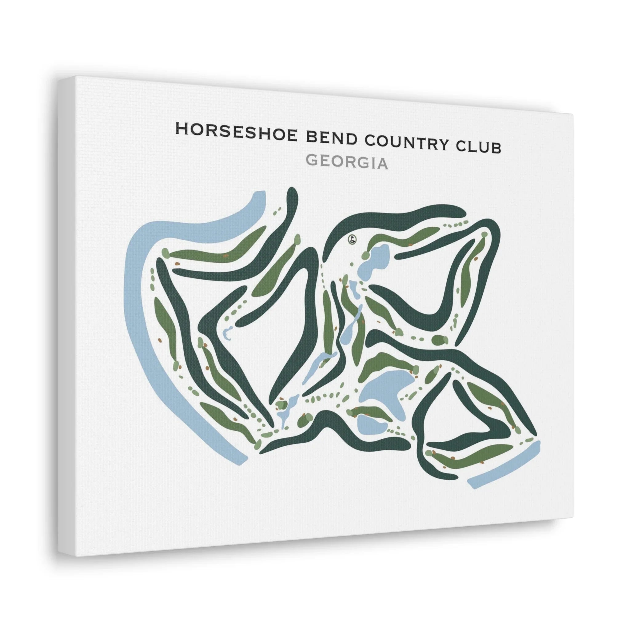 Horseshoe Bend Country Club, Georgia - Printed Golf Courses
