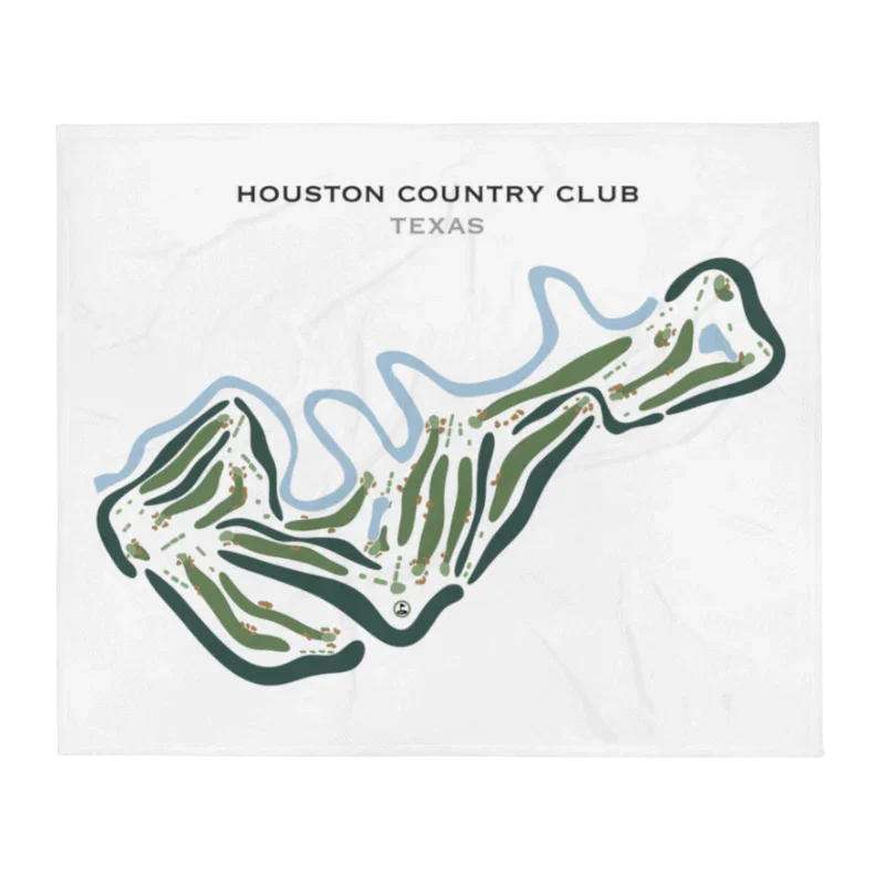 Houston Country Club, Texas - Printed Golf Courses