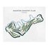 Houston Country Club, Texas - Printed Golf Courses