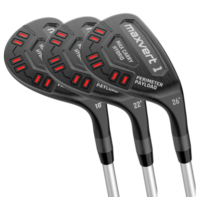 VLS Maxvert Hybrid 3 Club Bundle - 18°, 22° & 26°