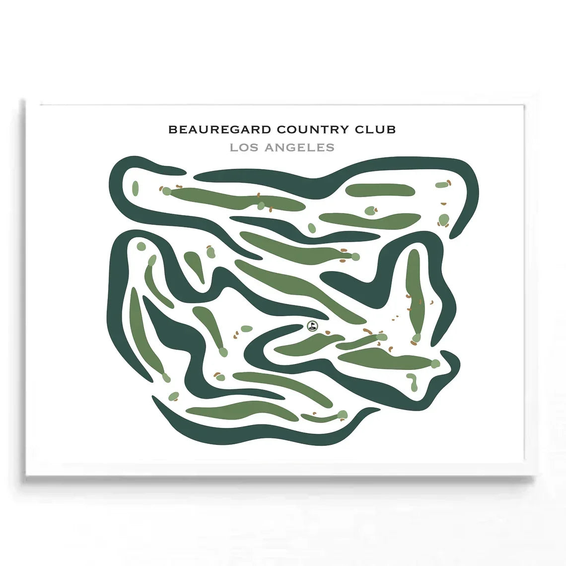Beauregard Country Club, Los Angeles - Printed Golf Courses