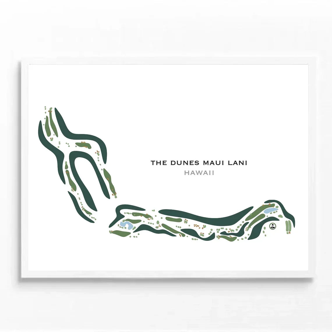 The Dunes Maui Lani, Hawaii - Printed Golf Courses