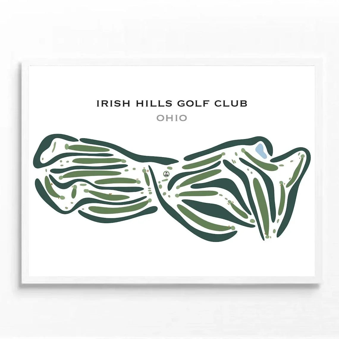Irish Hills Golf Club, Ohio - Printed Golf Courses