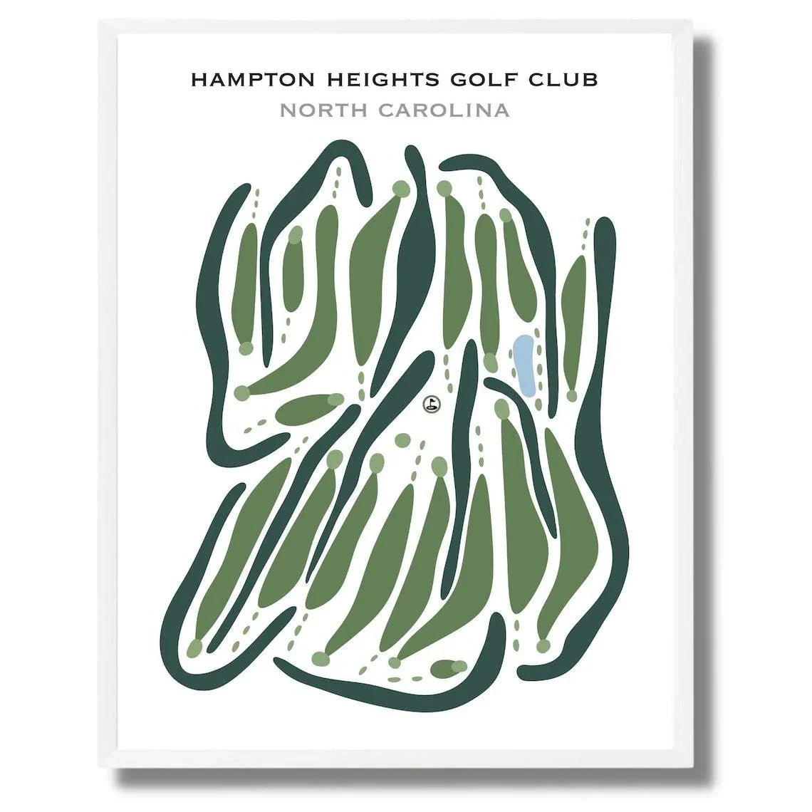 Hampton Heights Golf Club, North Carolina - Printed Golf Courses