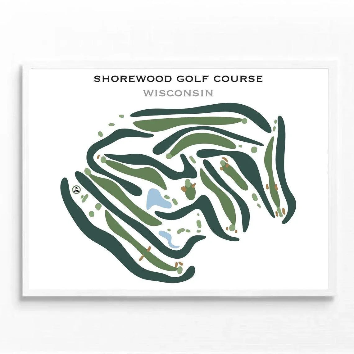 Shorewood Golf Course, Wisconsin - Printed Golf Courses
