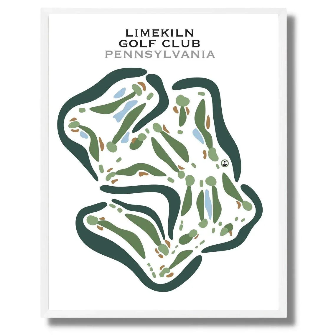 Limekiln Golf Course, Pennsylvania - Printed Golf Courses