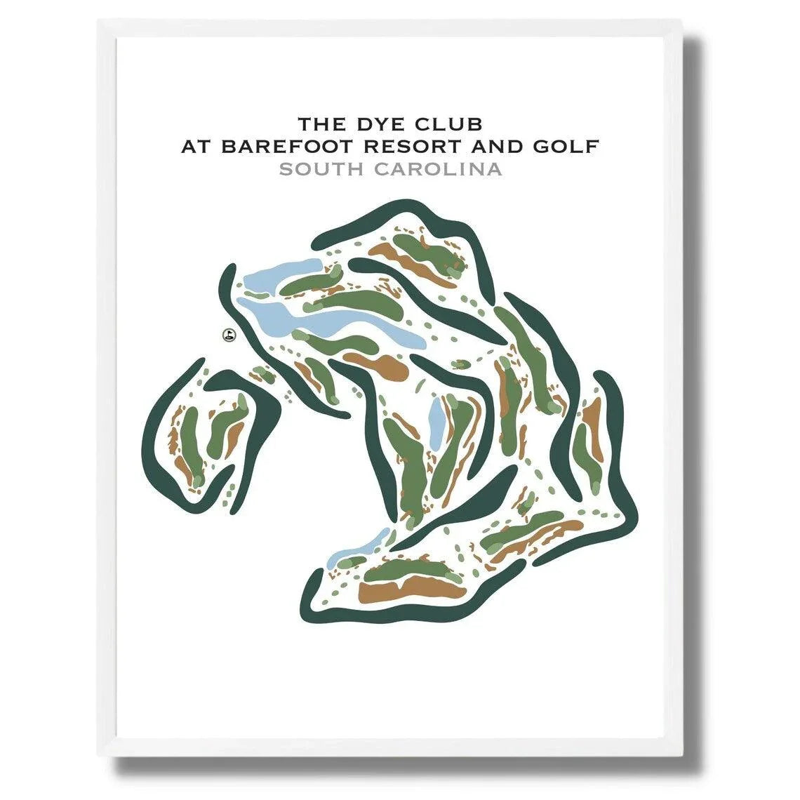 The Dye Club At Barefoot Resort, South Carolina - Printed Golf Courses