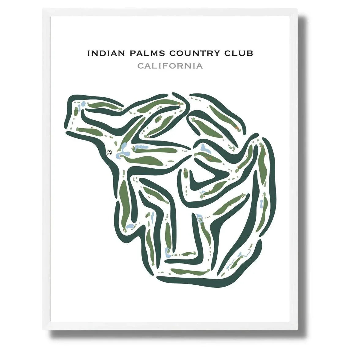 Indian Palms Country Club, California - Printed Golf Courses