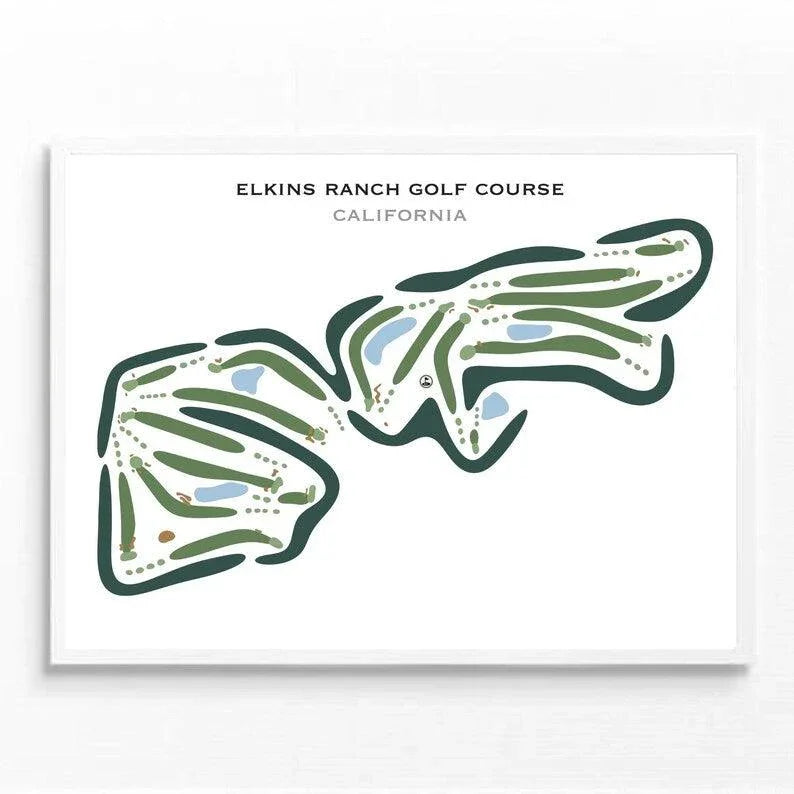 Elkins Ranch Golf Course, California - Printed Golf Courses