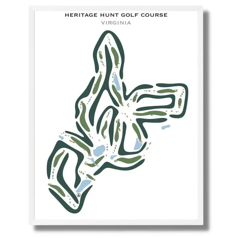 Heritage Hunt Golf Course, Virginia - Printed Golf Courses