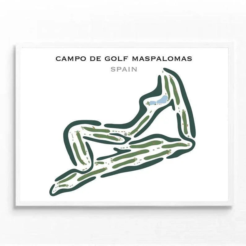 Campo De Golf Maspalomas, Spain - Printed Golf Courses