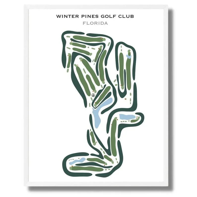 Winter Pines Golf Club, Florida - Printed Golf Courses