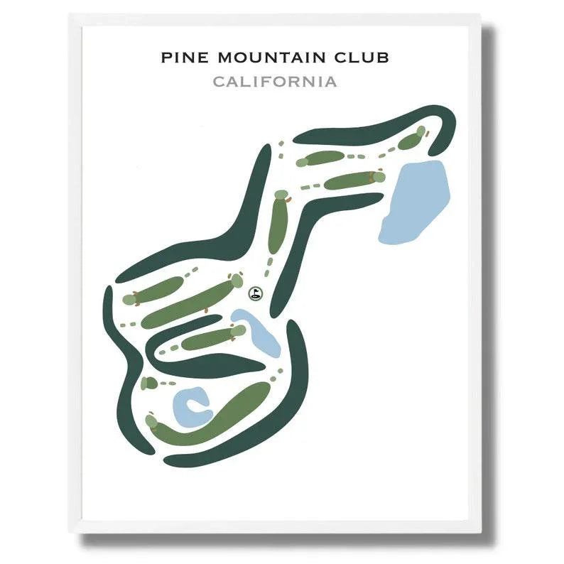 Pine Mountain Club, California - Printed Golf Courses