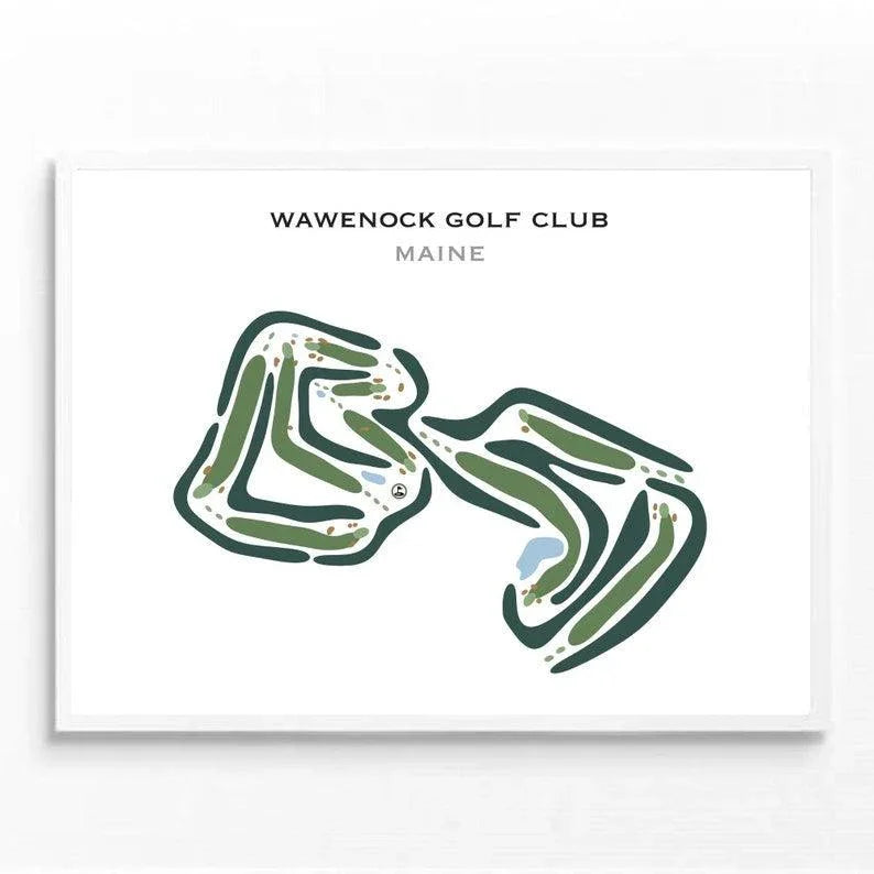 Wawenock Golf Club, Maine - Printed Golf Courses