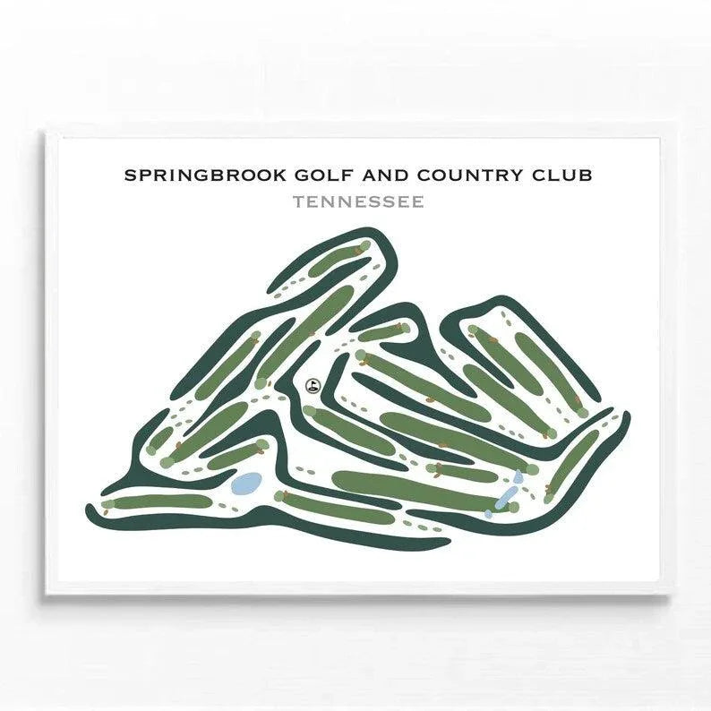 Springbrook Golf & Country Club, Tennessee - Printed Golf Courses