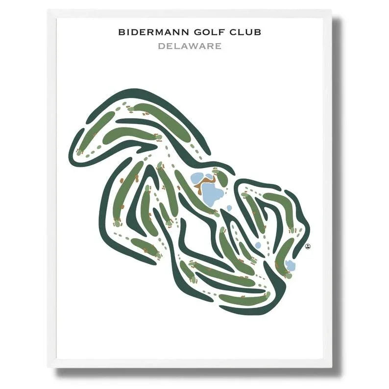 Bidermann Golf Club, Delaware - Printed Golf Courses