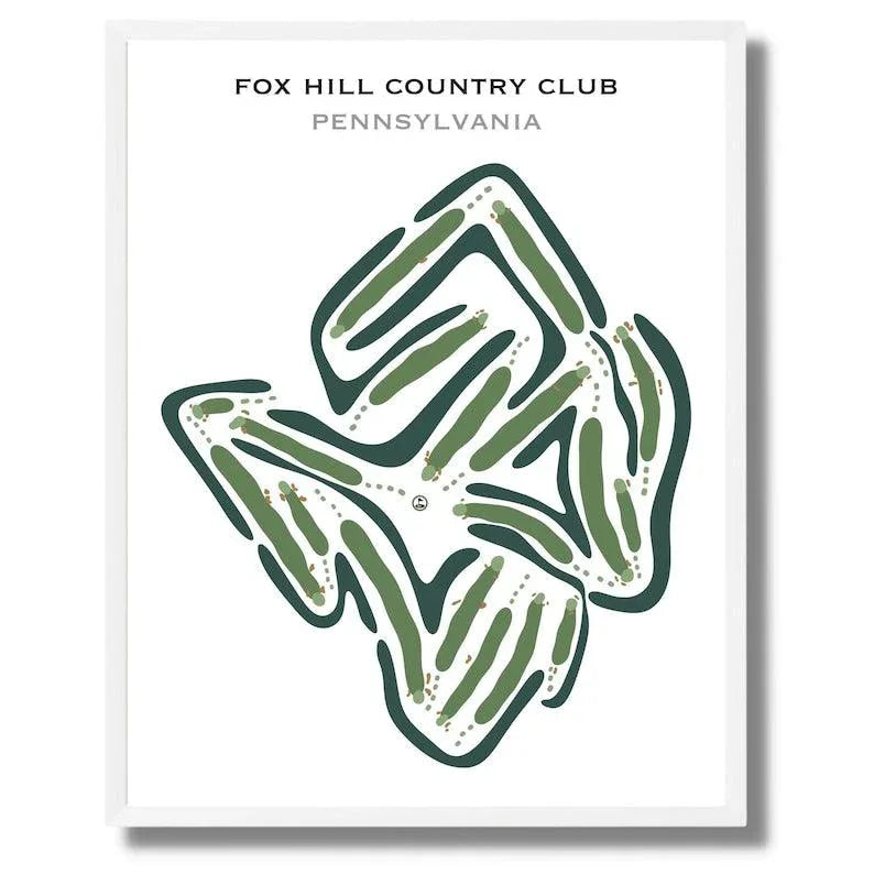 Fox Hill Country Club, Pennsylvania - Printed Golf Courses