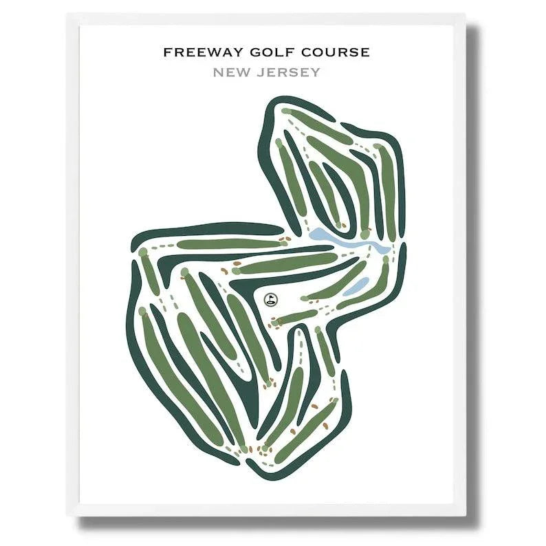 Freeway Golf Course, New Jersey - Printed Golf Courses