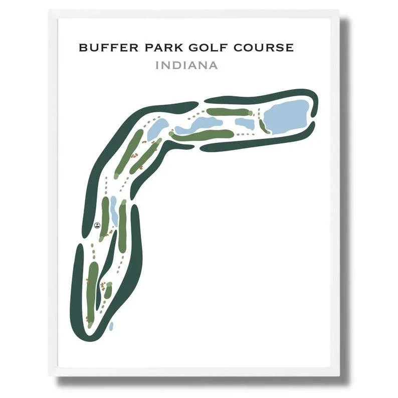Buffer Park Golf Course, Indiana - Printed Golf Courses