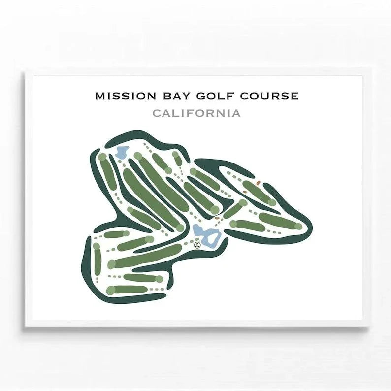 Mission Bay Golf Course, California - Printed Golf Courses
