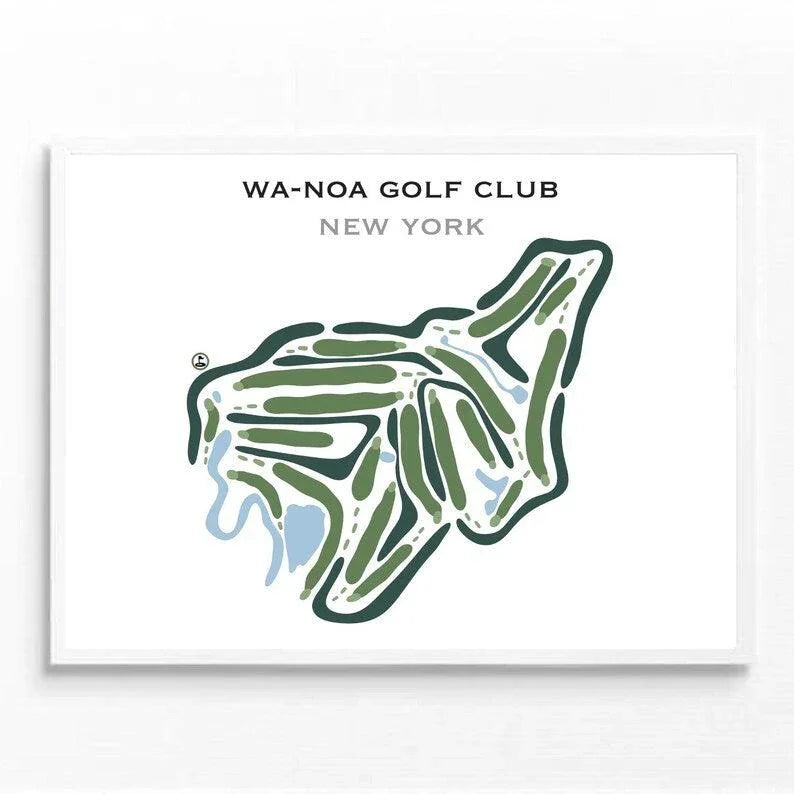 Wa-Noa Golf Club, New York - Printed Golf Courses