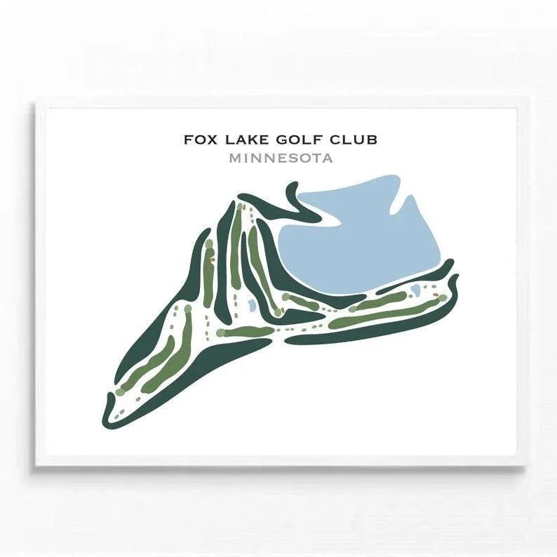 Fox Lake Golf Club, Minnesota - Printed Golf Courses