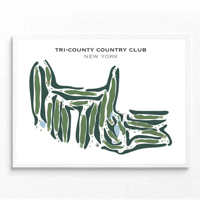 Tri-County Country Club, New York - Printed Golf Courses