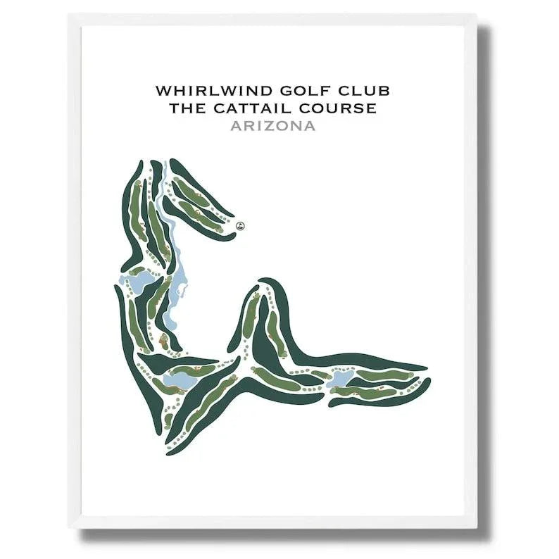 Whirlwind Golf Club The Cattail Course, Arizona - Printed Golf Courses