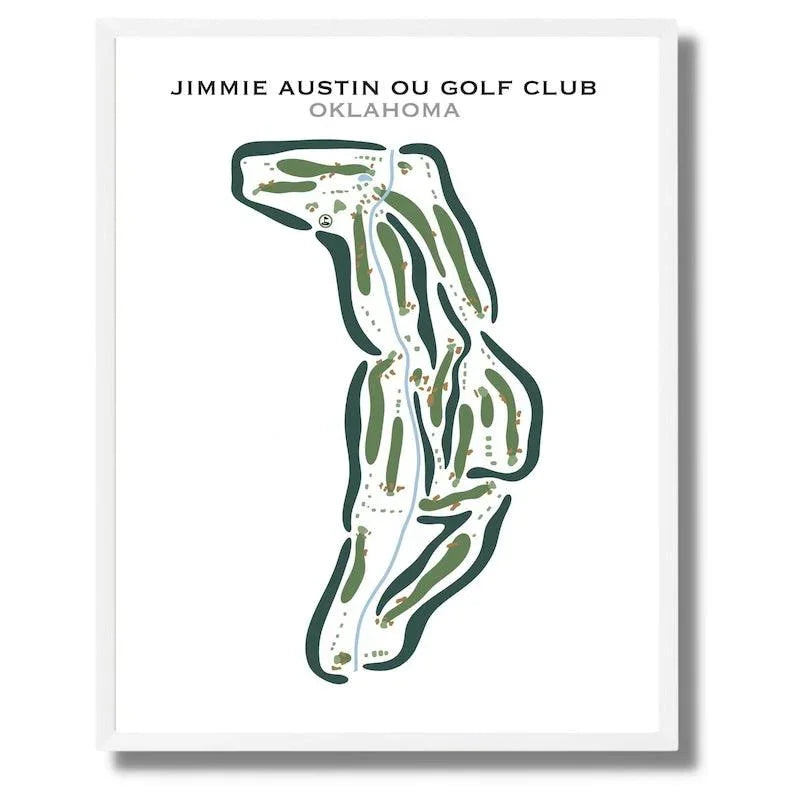 Jimmy Austin OU Golf Club, Oklahoma - Printed Golf Courses