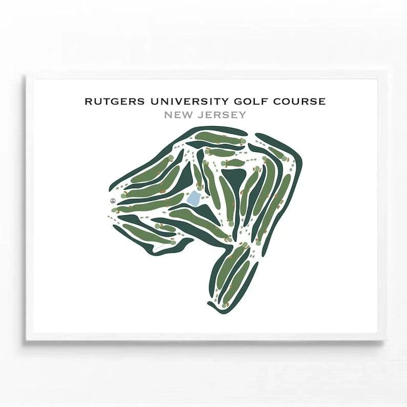 Rutgers University Golf Course, New Jersey - Printed Golf Courses