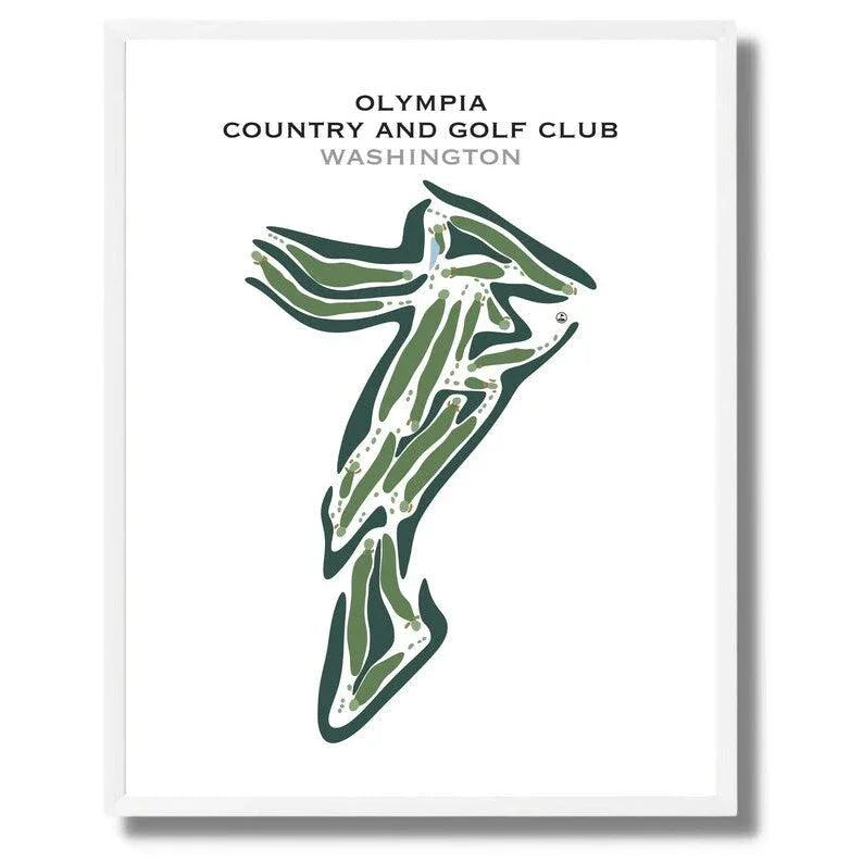 Olympia Country & Golf Club, Washington - Printed Golf Courses