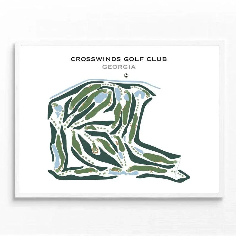 Crosswinds Golf Club, Georgia - Printed Golf Courses
