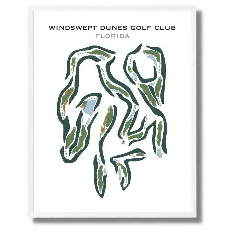 Windswept Dunes Golf Club, Florida - Printed Golf Courses