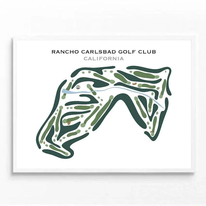 Rancho Carlsbad Golf Club, California - Printed Golf Courses