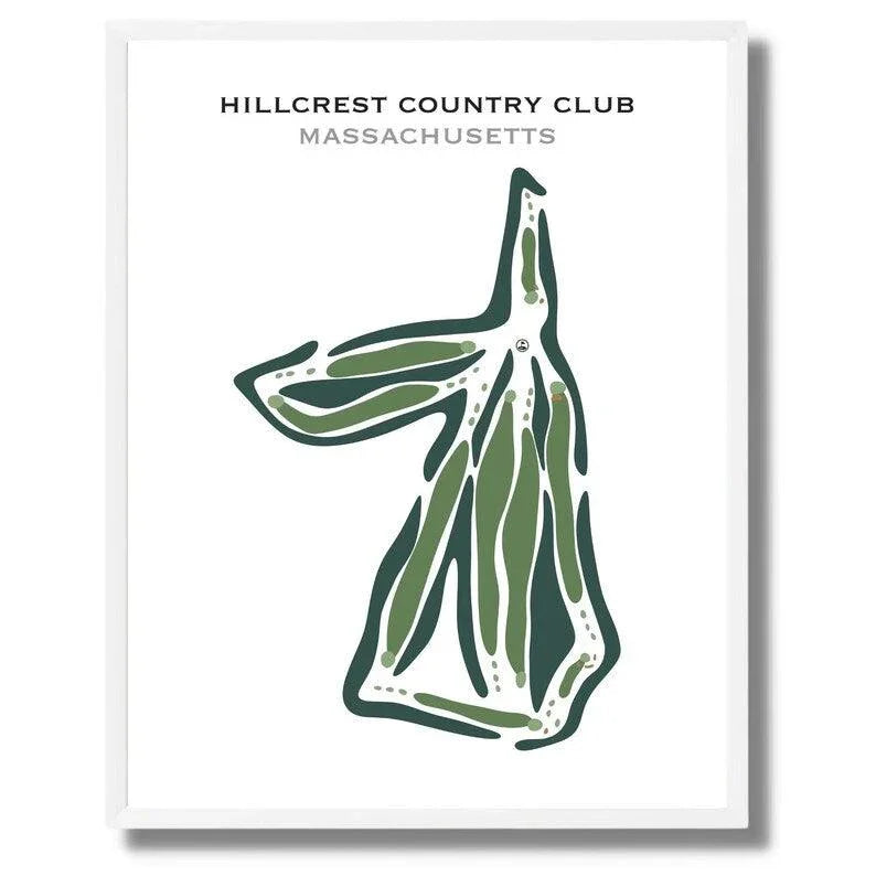 Hillcrest Country Club, Massachusetts - Printed Golf Courses