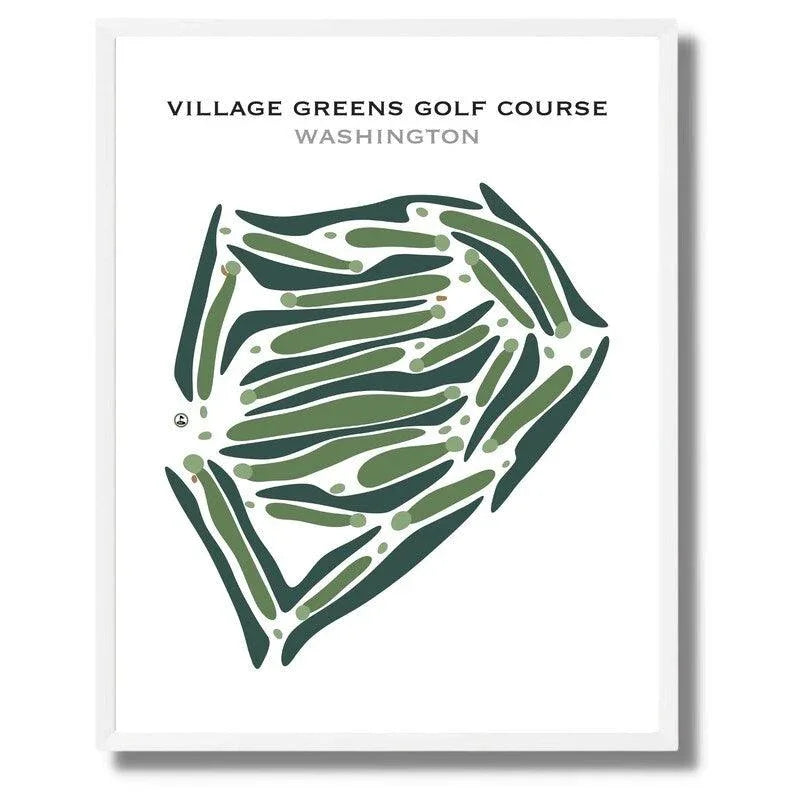Village Greens Golf Course, Washington - Printed Golf Courses