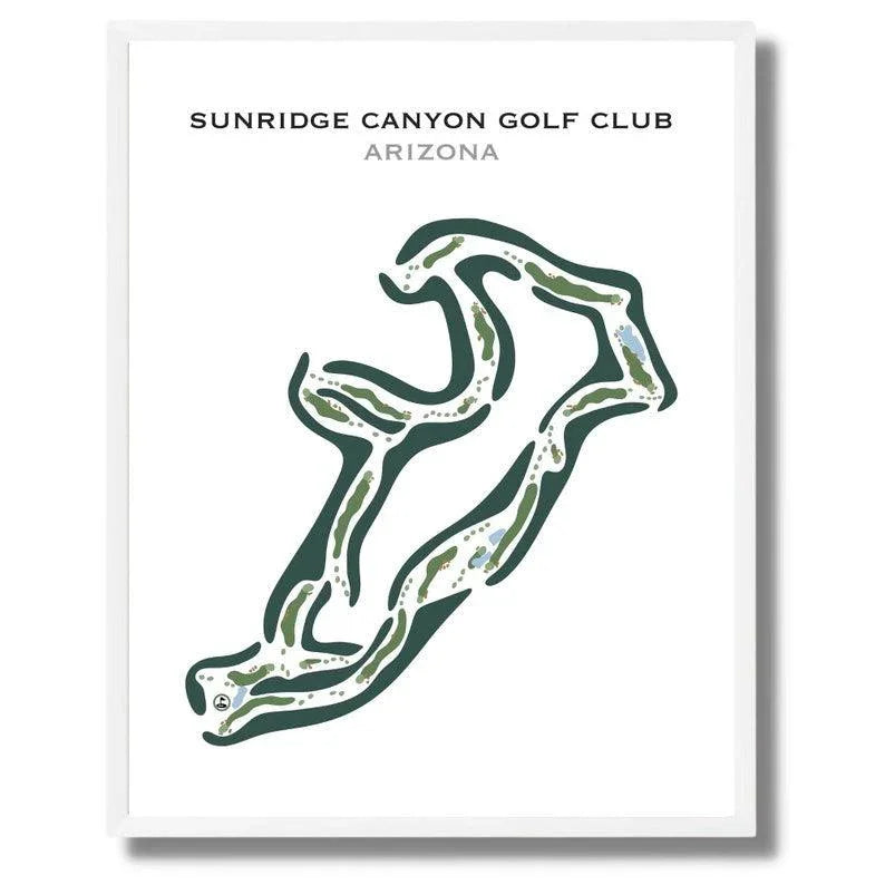 SunRidge Canyon Golf Club, Arizona - Printed Golf Courses